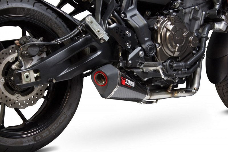 Scorpion / スコーピオンエキゾースト Serket テーパーフルシステム カーボンファイバースリーブ Yamaha MT-07 Tracer 2016 - 2018 | RYA108SYSCEO