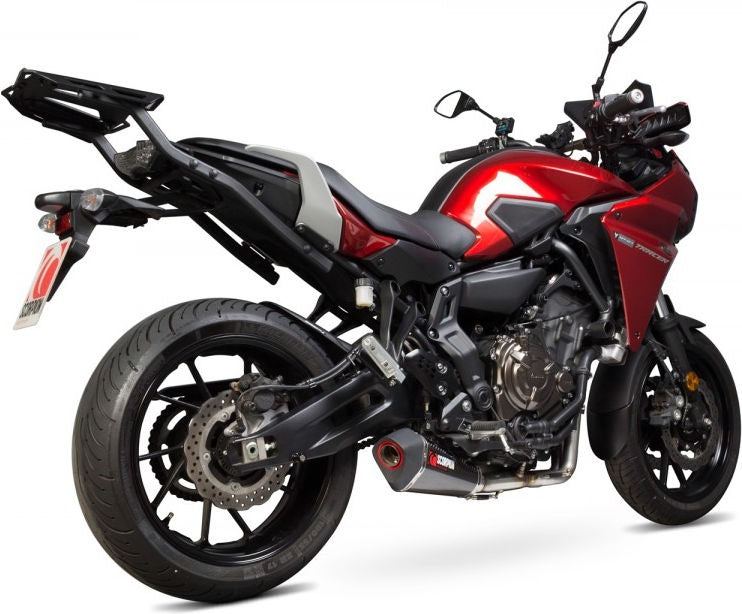Scorpion / スコーピオンエキゾースト Serket テーパーフルシステム カーボンファイバースリーブ Yamaha MT-07 Tracer 2016 - 2018 | RYA108SYSCEO