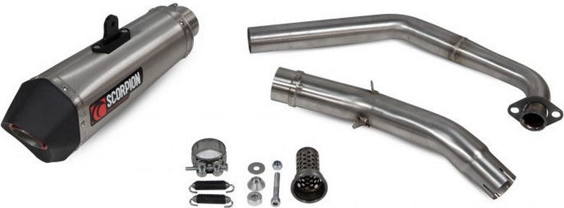 Scorpion / スコーピオンマフラー Serket Taper Full System Brushed Stainless Steel Sleeve | RYA113SYSSEO