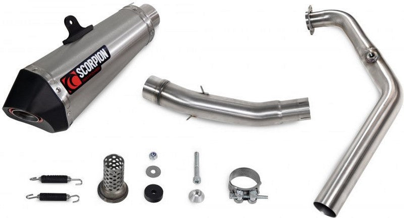 Scorpion / スコーピオンマフラー Serket Taper Full System Brushed Stainless Steel Sleeve | RYA115SYSSEO