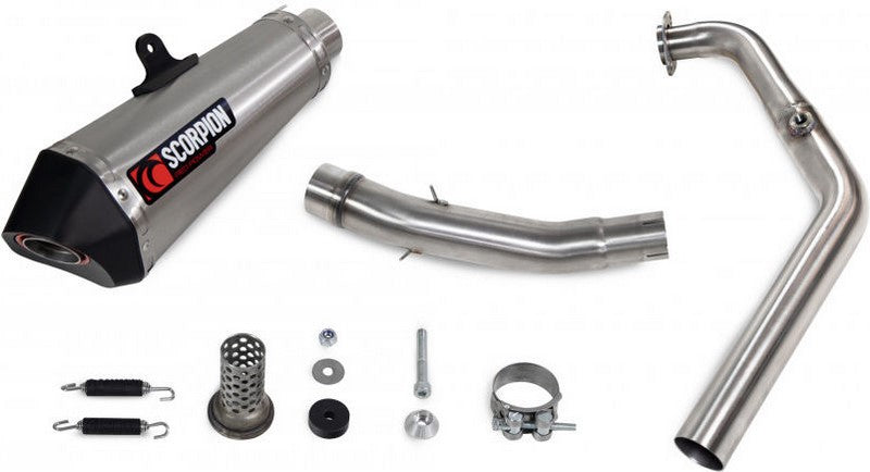Scorpion Mufflers Serket Taper Full System Brushed Stainless Steel Sleeve | RYA118SYSSEO