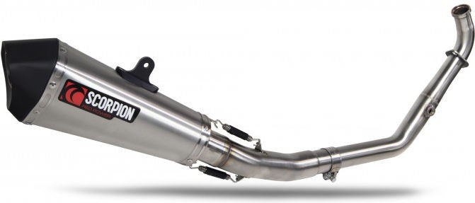 Scorpion Mufflers Serket Taper Full System Brushed Stainless Steel Sleeve | RYA118SYSSEO