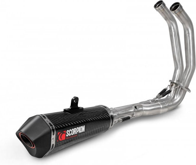Scorpion Mufflers Serket Taper Full System Carbon Fibre Sleeve | RYA124SYSCEO