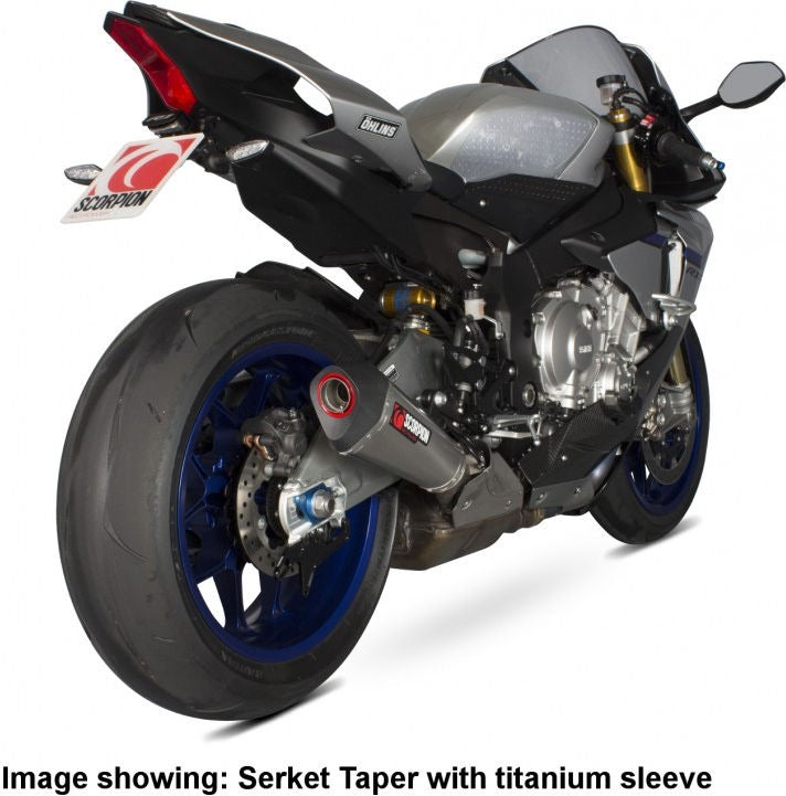 Scorpion / スコーピオンエキゾースト Serket （Taper）テーパースリップオン ステンレススリーブ eマーク Yamaha YZF 1000  | RYA99SEO
