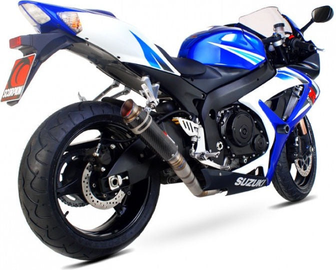 Scorpion / スコーピオンエキゾースト RP1-GP スリップオン カーボンファイバースリーブ Suzuki GSX-R 600 06-07 2006 - 2007 | SI1000CEM