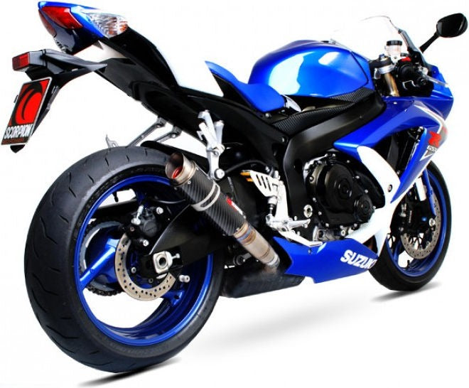 Scorpion / スコーピオンエキゾースト RP1-GP スリップオン カーボンファイバースリーブ eマーク Suzuki GSX-R 600 08-10 2008 - 2010 | | SI1001CEM