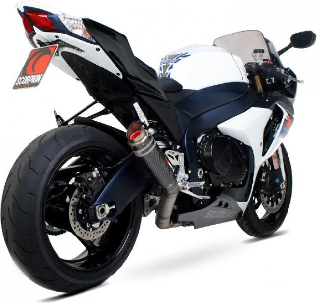Scorpion / スコーピオンエキゾースト RP1-GP スリップオン カーボンファイバースリーブ Suzuki GSX-R 1000 09-11 2009 - 2011 | SI1004CEM