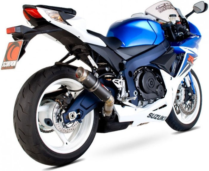 Scorpion / スコーピオンエキゾースト RP1-GP スリップオン カーボンファイバースリーブ eマーク Suzuki GSX-R 600 11-Current 2011 - 2 | SI1005CEM