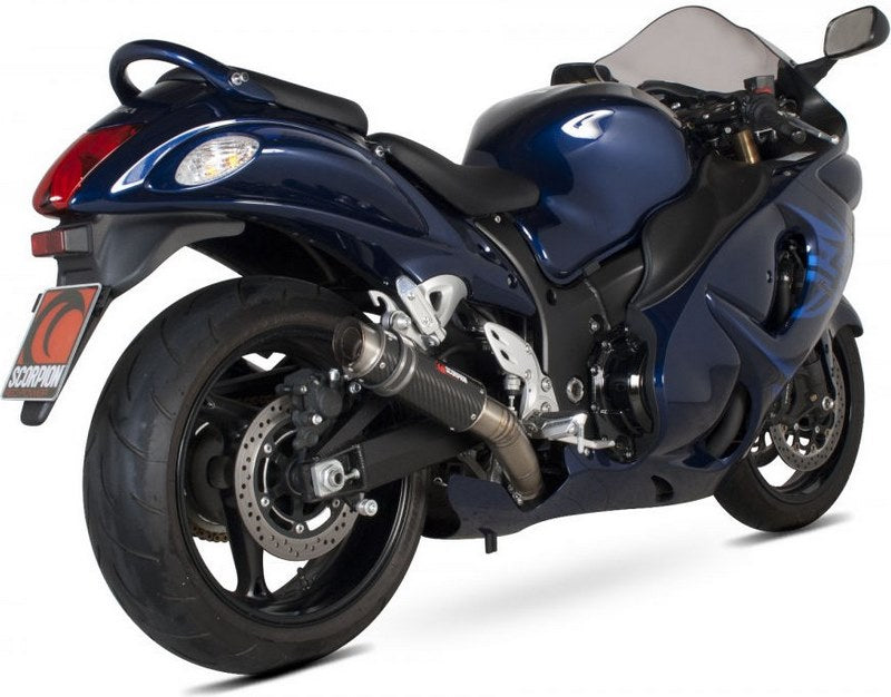 Scorpion / スコーピオンエキゾースト RP1-GP スリップオン カーボンファイバースリーブ Suzuki GSX 1300R Hayabusa 08-Current 2008 - 2017 | SI1008CEM