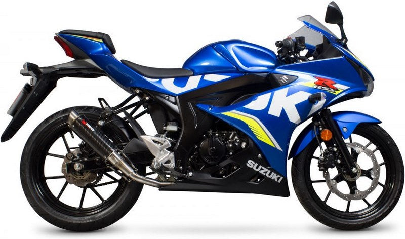 Scorpion / スコーピオンエキゾースト RP1-GP フルシステム カーボンファイバースリーブ Suzuki GSX-R125 2017 - 2018 | SI1012CEM