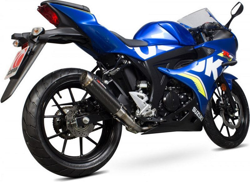 Scorpion / スコーピオンエキゾースト RP1-GP フルシステム カーボンファイバースリーブ Suzuki GSX-R125 2017 - 2018 | SI1012CEM
