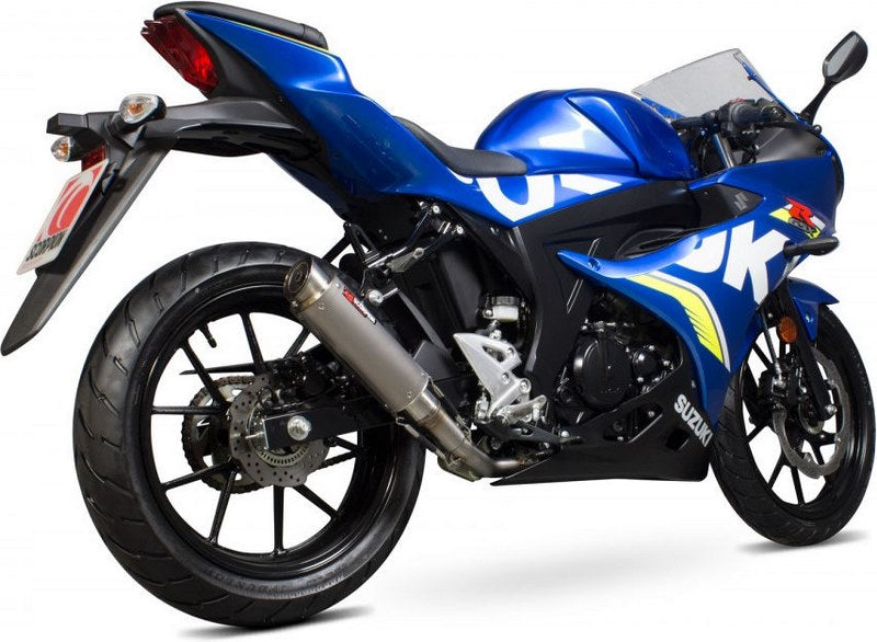 Scorpion / スコーピオンエキゾースト RP1-GP フルシステム チタンスリーブ Suzuki GSX-R 125 2017 - 2018 | SI1012TEM