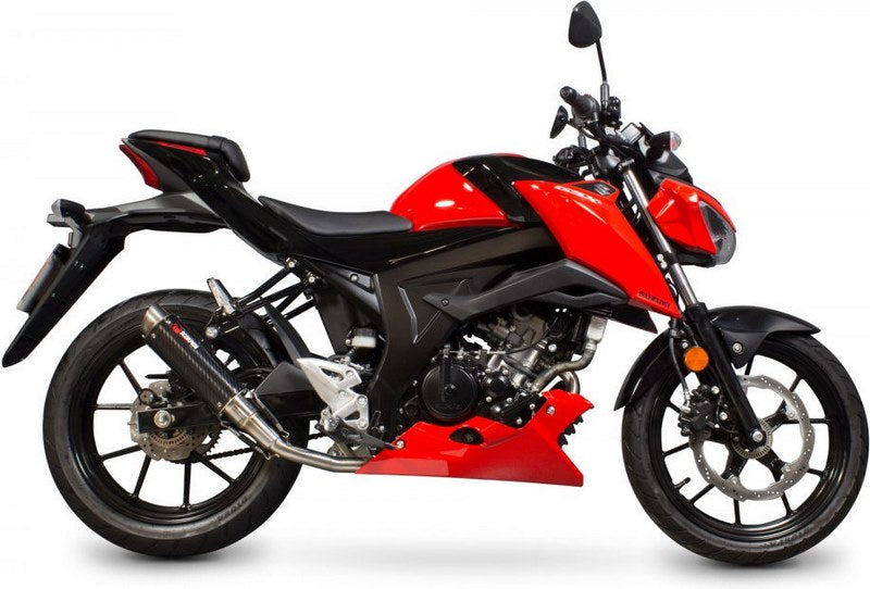 Scorpion / スコーピオンエキゾースト RP1-GP フルシステム カーボンファイバースリーブ Suzuki GSX-S 125 2017 - 2018 | SI1013CEM