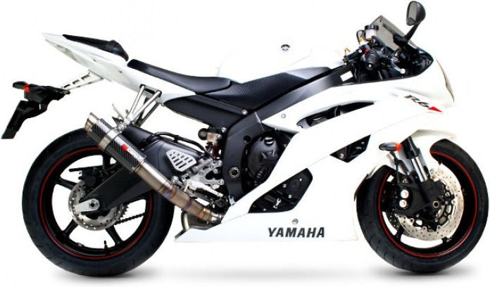 Scorpion / スコーピオンエキゾースト RP1-GP スリップオン カーボンファイバースリーブ eマーク Yamaha YZF R6 06-Current 2006 - 2017 | YA1000CEM