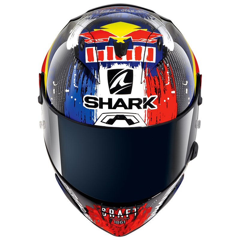 Shark / シャーク フルフェイスヘルメット Race-R Pro GP 06 レプリカ Zarco（ザルコ） Chakra Carbon ヴィオレット ブルー | HE0411EDVB