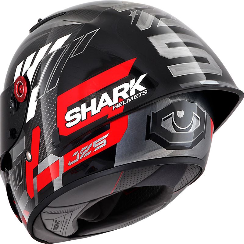 Shark / シャーク フルフェイスヘルメット Race-R Pro GP 06 レプリカ Zarco（ザルコ） Winter Test カーボンクロムレッド | HE0480EDUR