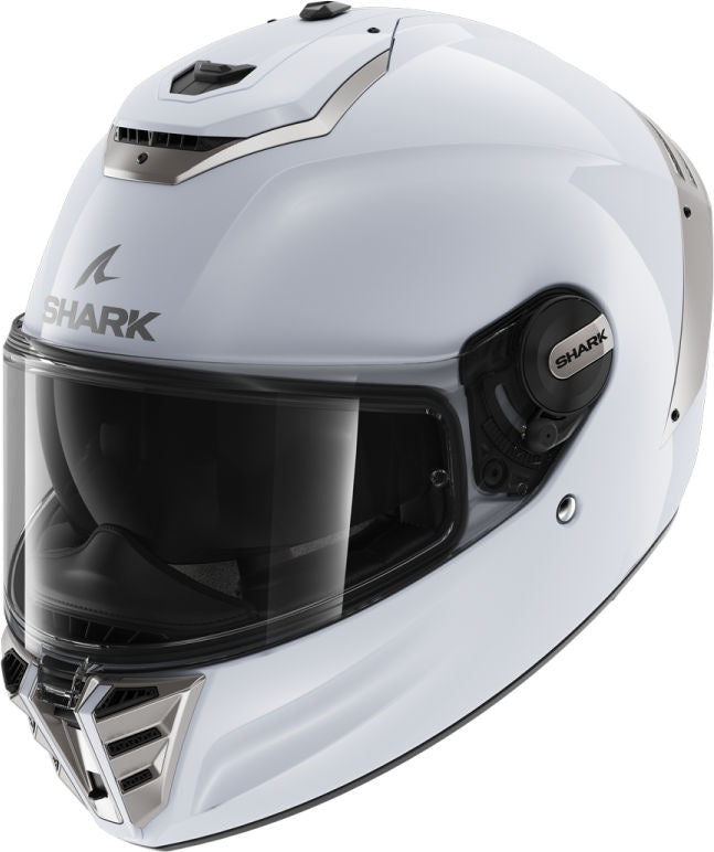 Shark / シャーク フルフェイスヘルメット SPARTAN RS BLANK ホワイト シルバー Glossy/W01 | HE8100W01
