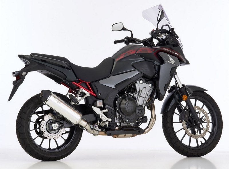 SHARK / シャークマフラー DSX-5 slip on exhaust (2-1)  Silver  Elliptical | 840457