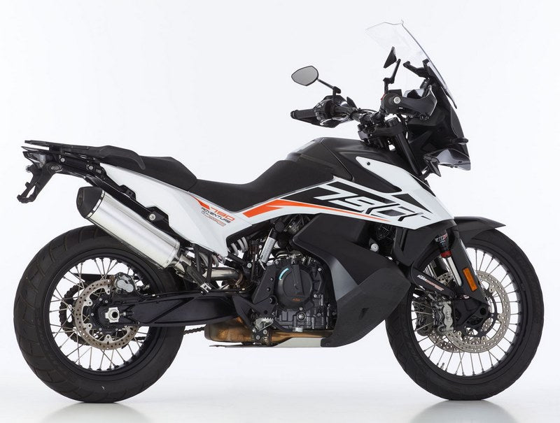 SHARK / シャークマフラー DSX-5 slip on exhaust (2-1)  Silver  Elliptical | 840473