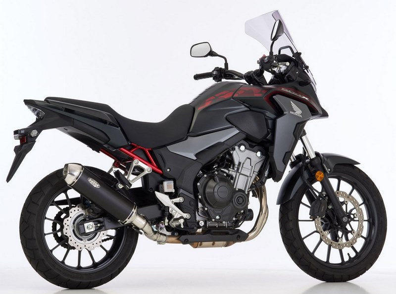 SHARK / シャークマフラー DSX-5 slip on exhaust (2-1)  Black  Elliptical | 841019