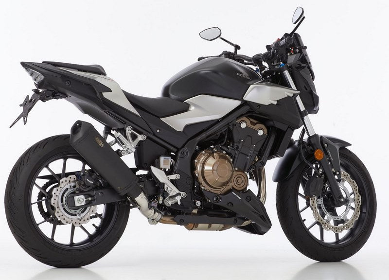 SHARK / シャークマフラー DSX-10 slip on exhaust (2-1)  Matt Black  Pentagonal/Conical | 841253