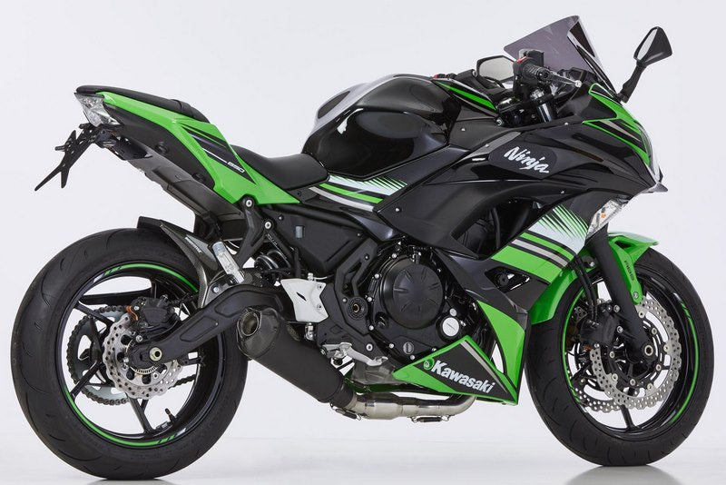 SHARK / シャークマフラー DSX-7 complete exhaust system (2-1)  Matt Black  Elliptical/Conical | 843188