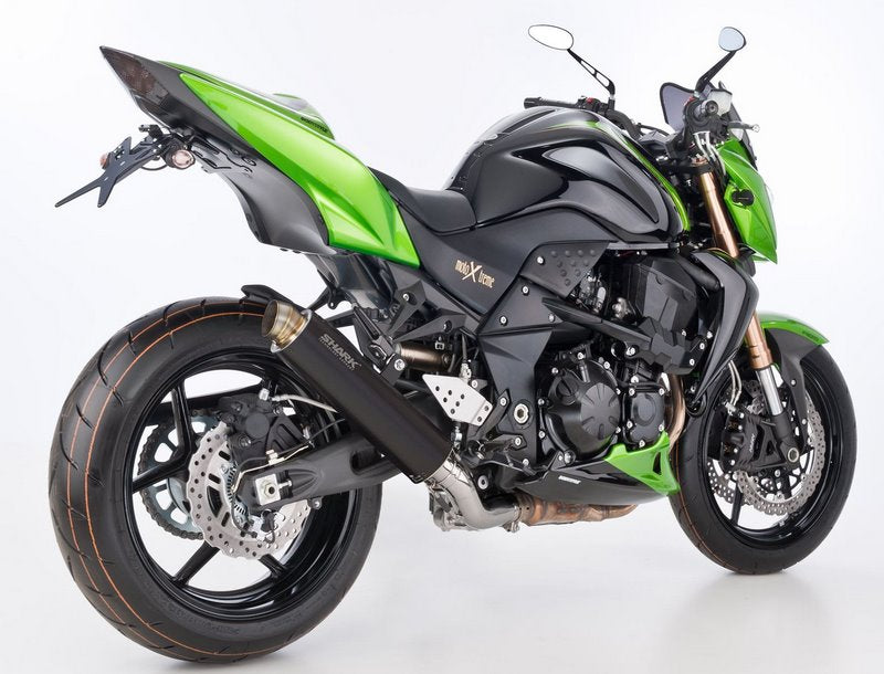 SHARK / シャークマフラー SRC 4 slip on exhaust (4-1)  Black  Round | 845113