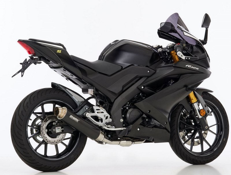 SHARK / シャークマフラー SRC 4 complete exhaust system (1-1)  Black  Round | 845143