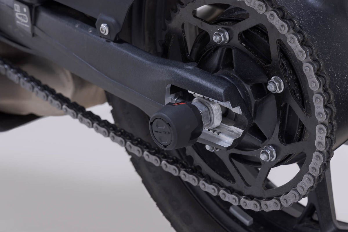 SW-MOTECH / SWモテック Sturzpad-Kit für Hinterachse Schwarz. BMW F 450 GS (25-). | STP.07.176.11600/B