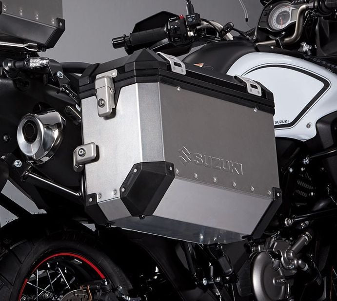 Suzuki / スズキ アルミニウムサイドケース ブラック/シルバー | 990D0-ALSCB-000