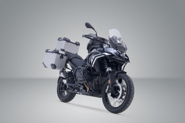 SW MOTECH / SWモテック アドベンチャーセットラゲッジ シルバー BMW R 1300 GS (23-). BMW トップケースホルダー | ADV.07.975.75100/S
