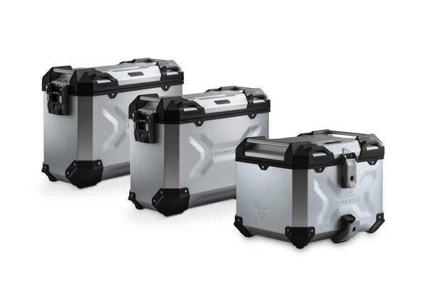 SW-MOTECH / SWモテック Adventure set luggage. Silver. Ducati DesertX (22-). | ADV.22.995.75000/S