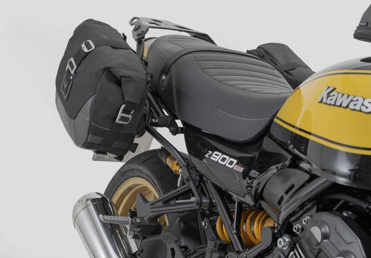 SW Motech Legend Gear side bag system LC Black Edition. Kawasaki Z900RS SE (21-). | BC.HTA.08.891.20301