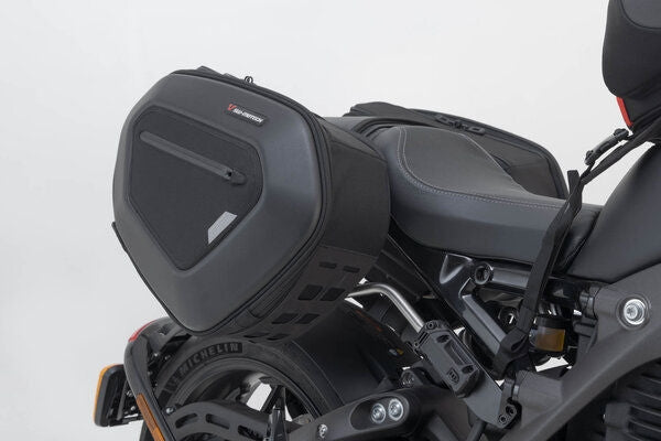 SW Motech PRO BLAZE saddlebag set. Black. LiveWireONE. | BC.HTA.09.740.30000