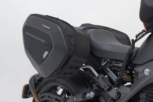 SW Motech PRO BLAZE saddlebag set. Black. LiveWireONE. | BC.HTA.09.740.30000