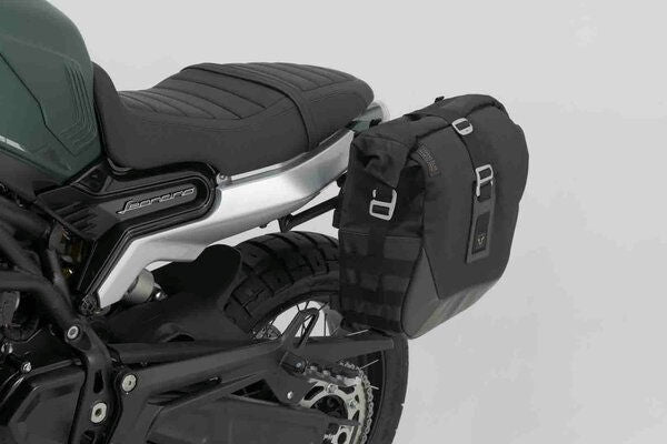 SW Motech Legend Gear side bag system LC Black Edition. Benelli Leoncino 800 Trail (21-). | BC.HTA.19.044.20100