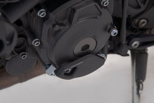 SW Motech Engine Case Protector. B-stock.. Black/silver. Yamaha MT-10 / SP (16-21). | B.MSS.06.564.10000