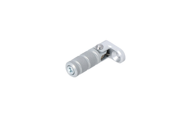 SW-MOTECH / SWモテック Gear lever tread. Silver. Knurled. incl. extension. | FSC.00.127.10100/S
