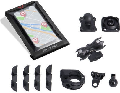 SW-MOTECH / SWモテック Universal GPS マウントキット + スマートフォーン Drybag | GPS.00.308.35500