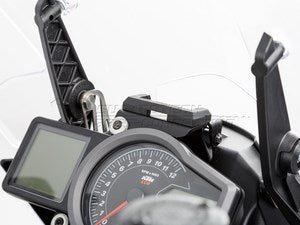 SW-MOTECH / SWモテック QUICK-LOCK（クイックロック） GPS マウント ブラック ショックアブソーベント | GPS.04.646.10000/B