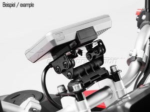 SW-MOTECH / SWモテック QUICK-LOCK（クイックロック） GPS-マウント ショックアブソーベント ブラック | GPS.08.646.10200/B