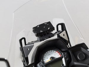 SW-MOTECH / SWモテック クイックロック GPSマウント ブラック Kawasaki Versys 650 (15-) | GPS.08.646.10700/B