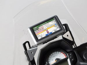 SW-MOTECH / SWモテック クイックロック GPSマウント ブラック Kawasaki Versys 650 (15-) | GPS.08.646.10700/B