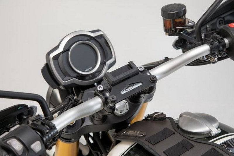 SW-MOTECH / SWモテック ハンドルバー用GPS マウント ブラック Honda / Suzuki / Triumph モデル | GPS.11.646.10202/B