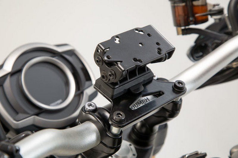 SW-MOTECH / SWモテック ハンドルバー用GPS マウント ブラック Honda / Suzuki / Triumph モデル | GPS.11.646.10202/B