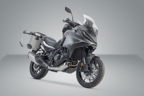 SW Motech TRAX ADV aluminium case system. Silver. 45/45L. Honda NT1100 (21-). | KFT.01.052.70100/S