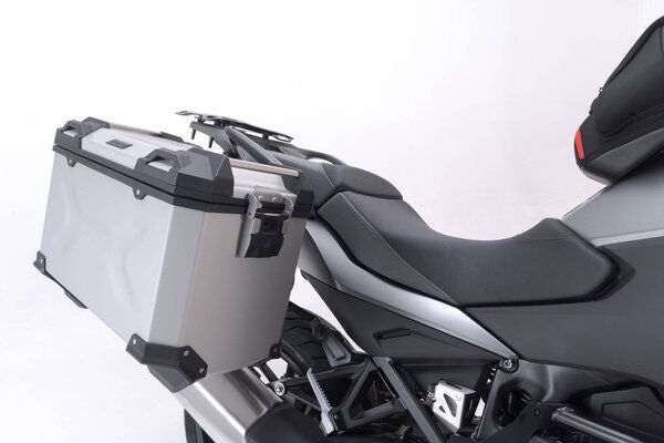 SW Motech TRAX ADV aluminium case system. Silver. 45/45L. Honda NT1100 (21-). | KFT.01.052.70100/S