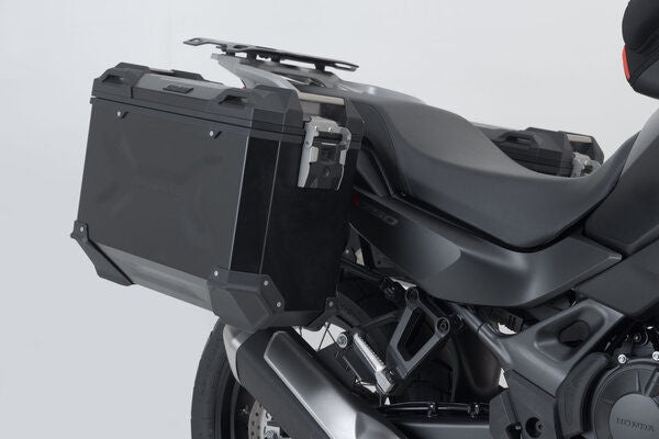 SW Motech TRAX ADV aluminium case system. Black. 37/37L. Honda XL750 Transalp (22-). | KFT.01.070.70000/B