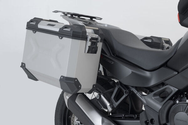 SW Motech TRAX ADV aluminium case system. Silver. 37/37L. Honda XL750 Transalp (22-). | KFT.01.070.70000/S