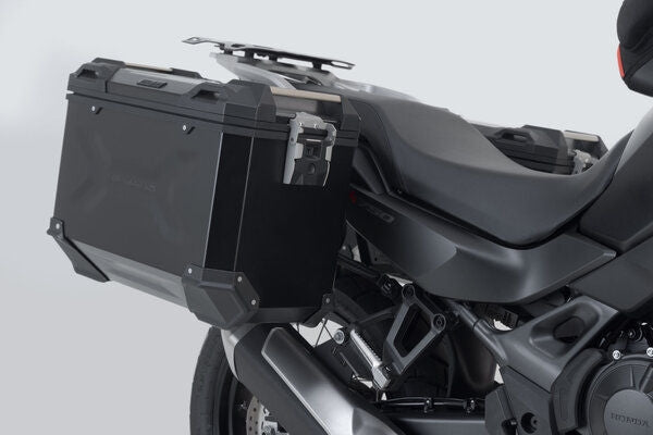 SW Motech TRAX ADV aluminium case system. Black. 45/45L. Honda XL750 Transalp (22-). | KFT.01.070.70100/B